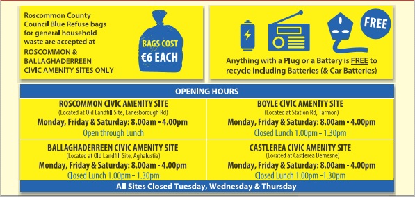 Recycling Centres Opening Hours